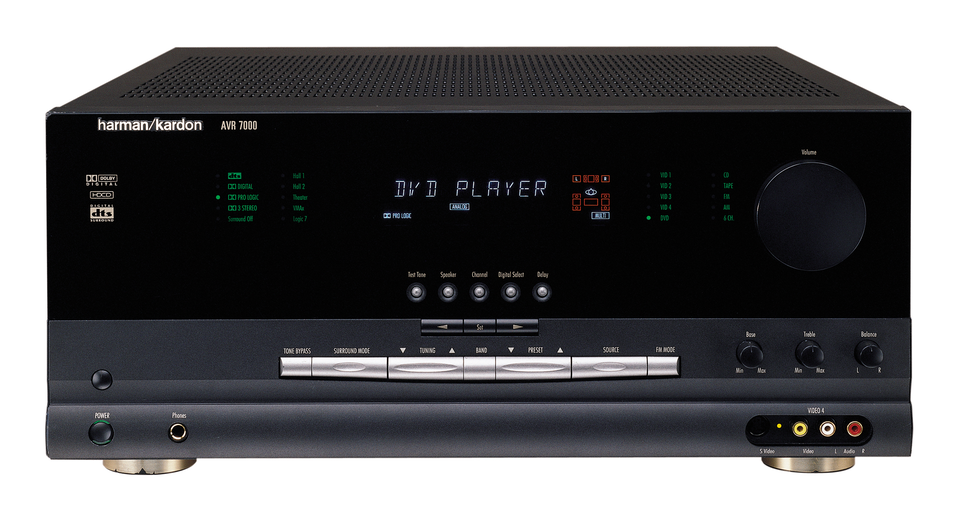 AVR 7000 - Black - Audio/Video Receiver With Dolby Digital & DTS (110 watts x 2 | 100 watts x 5) - Hero